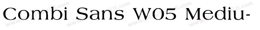 Combi Sans W05 Mediu字体转换